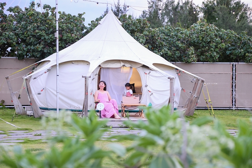 [台中住宿]全台唯一！直接住在高美濕地裡，生態系親子豪華露營，一泊二食加贈迎賓小點｜蟬說：夕陽漫漫 @城市少女阿璇