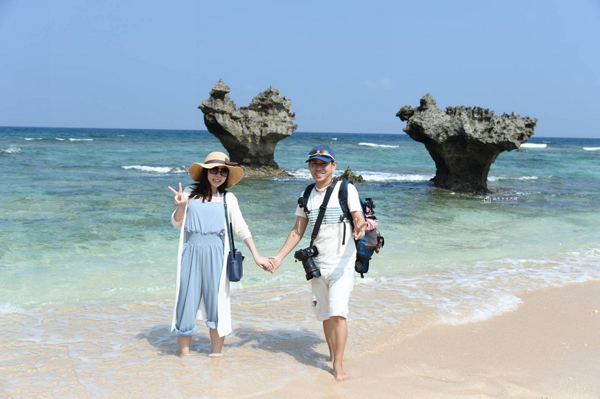 [日本旅遊]沖繩必訪景點   古宇利島一日遊攻略  古宇利海洋塔、古宇利心形岩、蝦蝦飯、古宇利大橋  絕美海景戀之島｜古宇利島推薦景點 @城市少女阿璇