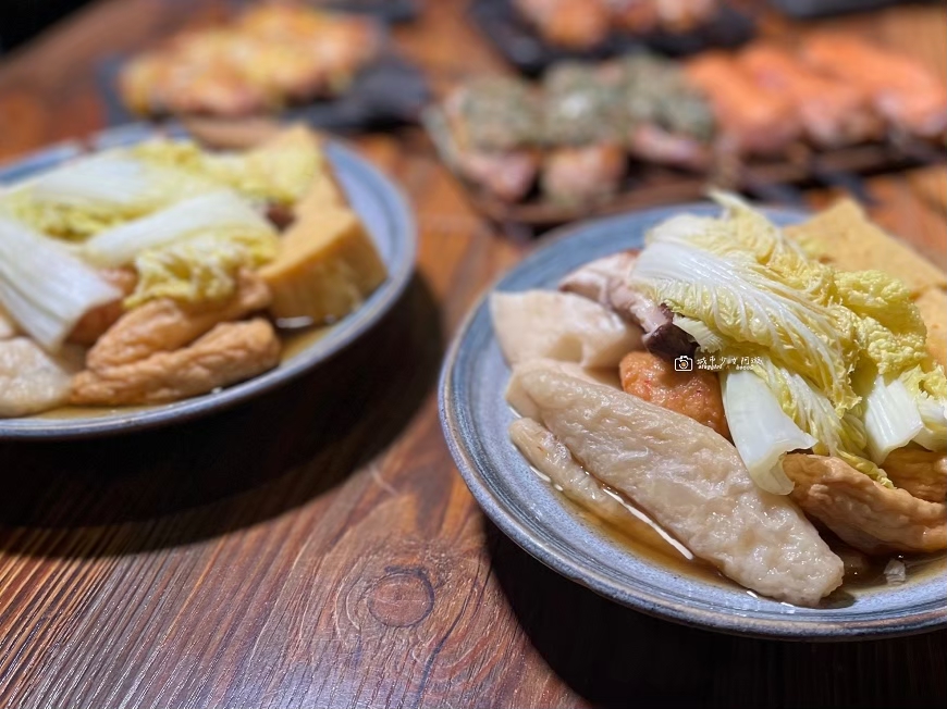 [台南美食]漫遊台南夜晚，海安路上的日式居酒屋，串燒與啤酒的完美搭配｜杉樽串燒居酒屋 @城市少女阿璇